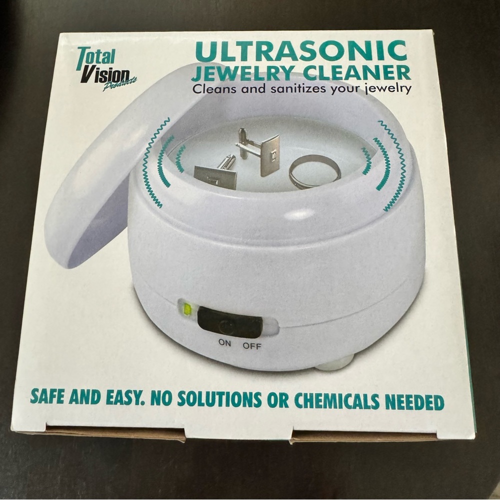 New Ultrasonic Jewelry Cleaner Total Vision Products Cleans No Chemicals Needed